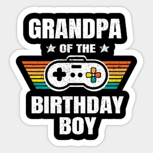 Grandpa Of The Birthday Boy Sticker